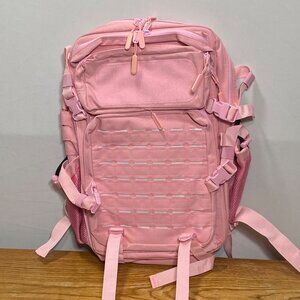 Large Pink 45L Molle Tactical Backpack With Multiple Compartments & Straps